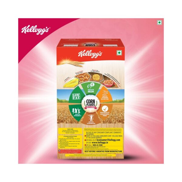 Kellogg's Cornflakes with Real Strawberry Puree, 575 g (free