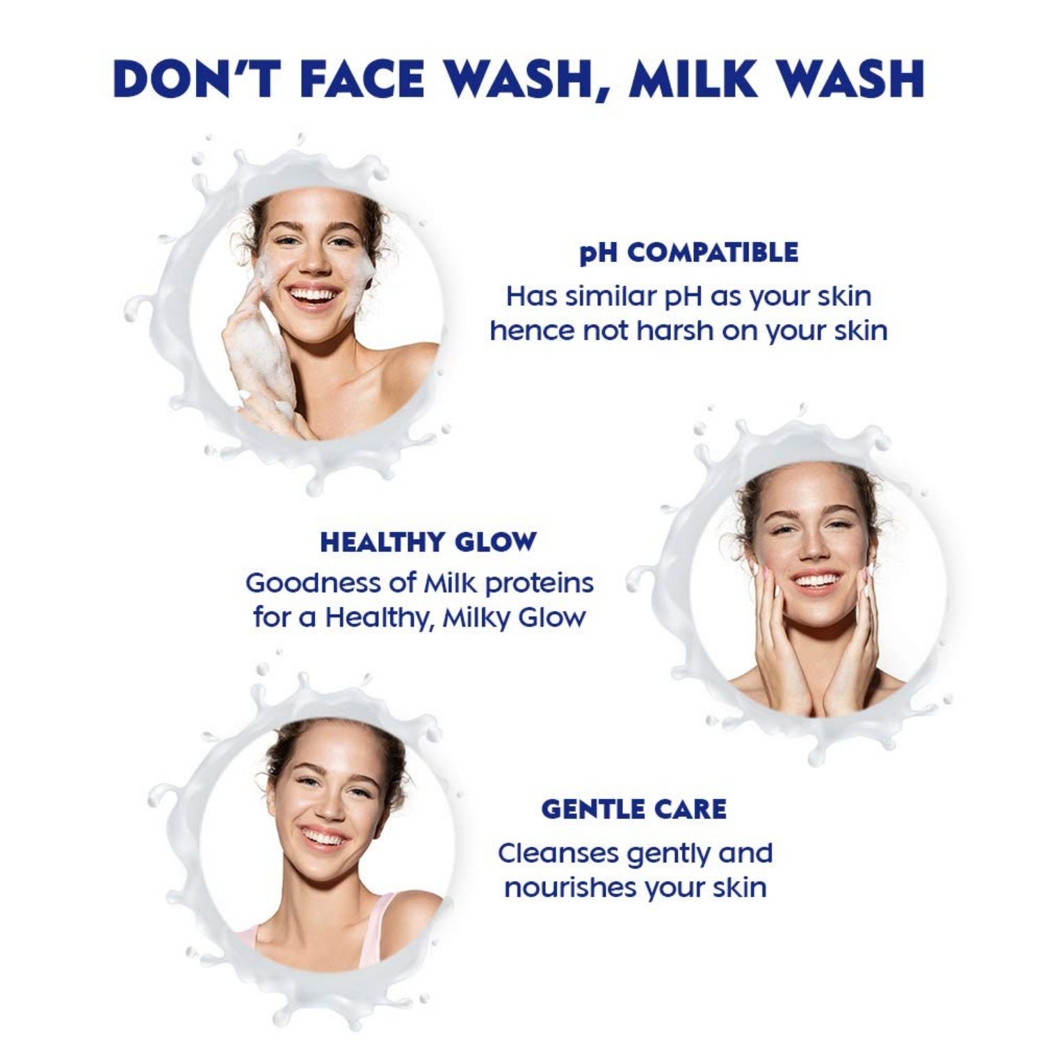 NIVEA Face Wash, Milk Delights Besan , Oily Skin, 50 ml – 